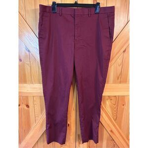 EXPRESS EXTRA SLIM BURGUNDY MEN'S PANTS sz 36x32 (4189) measurements 38x30￼